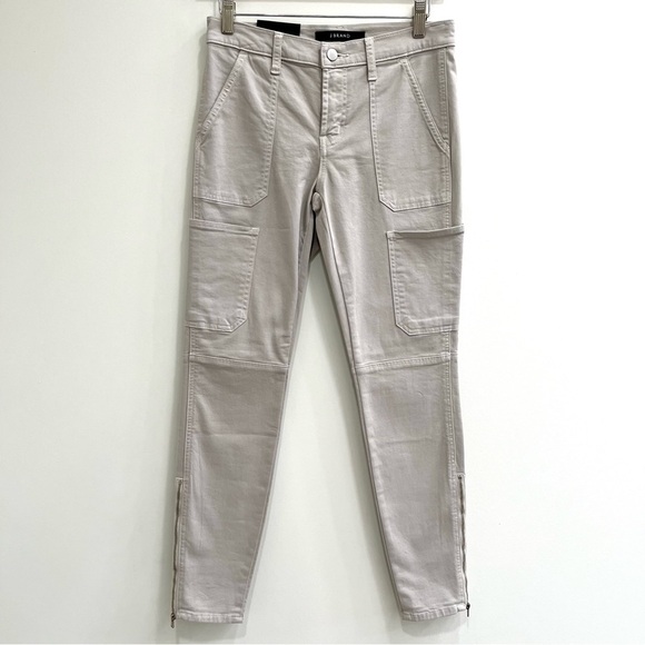 J Brand skinny utility driftwood light tan skinny cargo pants size 26 - Picture 2 of 11